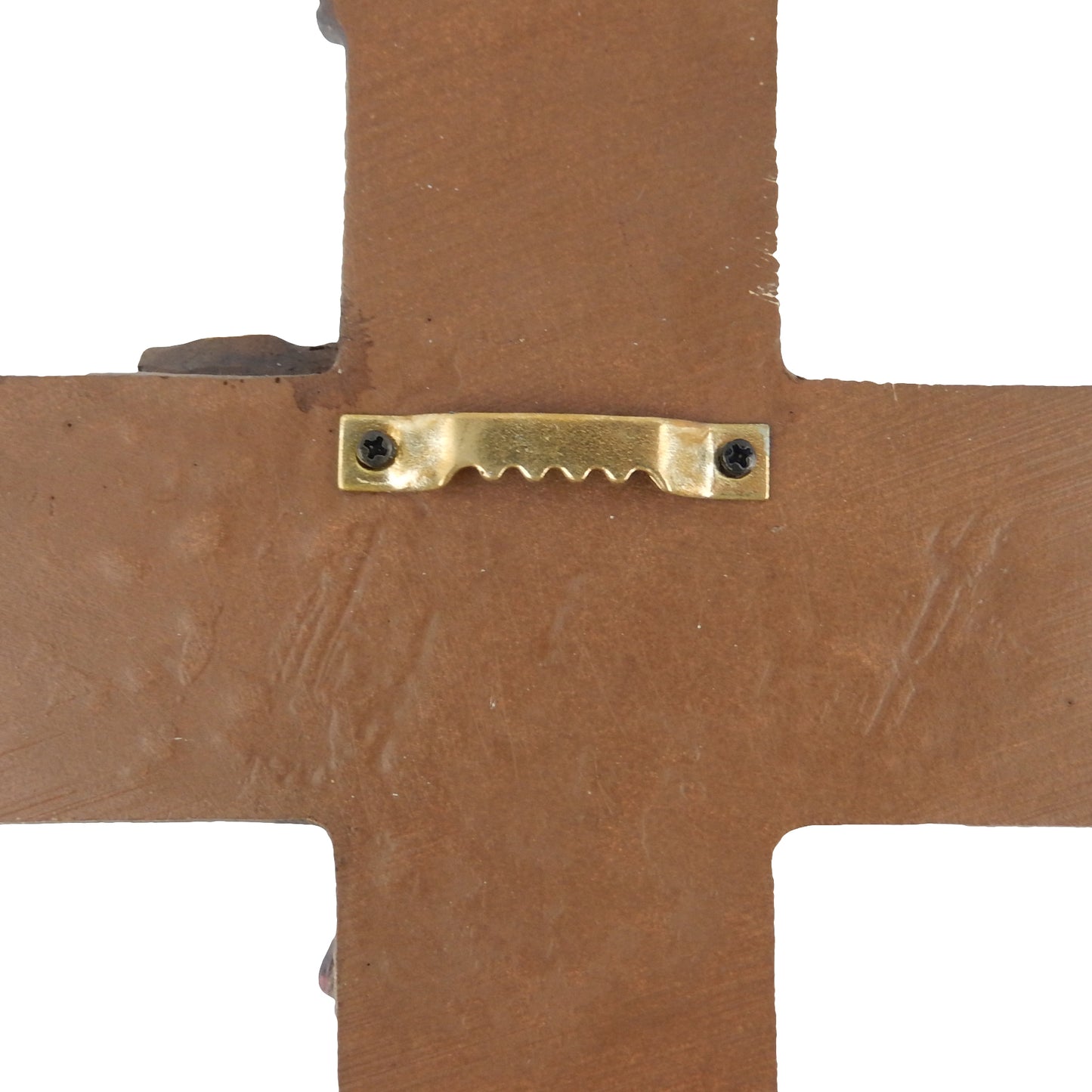 Texas Themed Decorative Wall Cross Faux Wood Map Barbed Wire Accents 13 1/2 inch