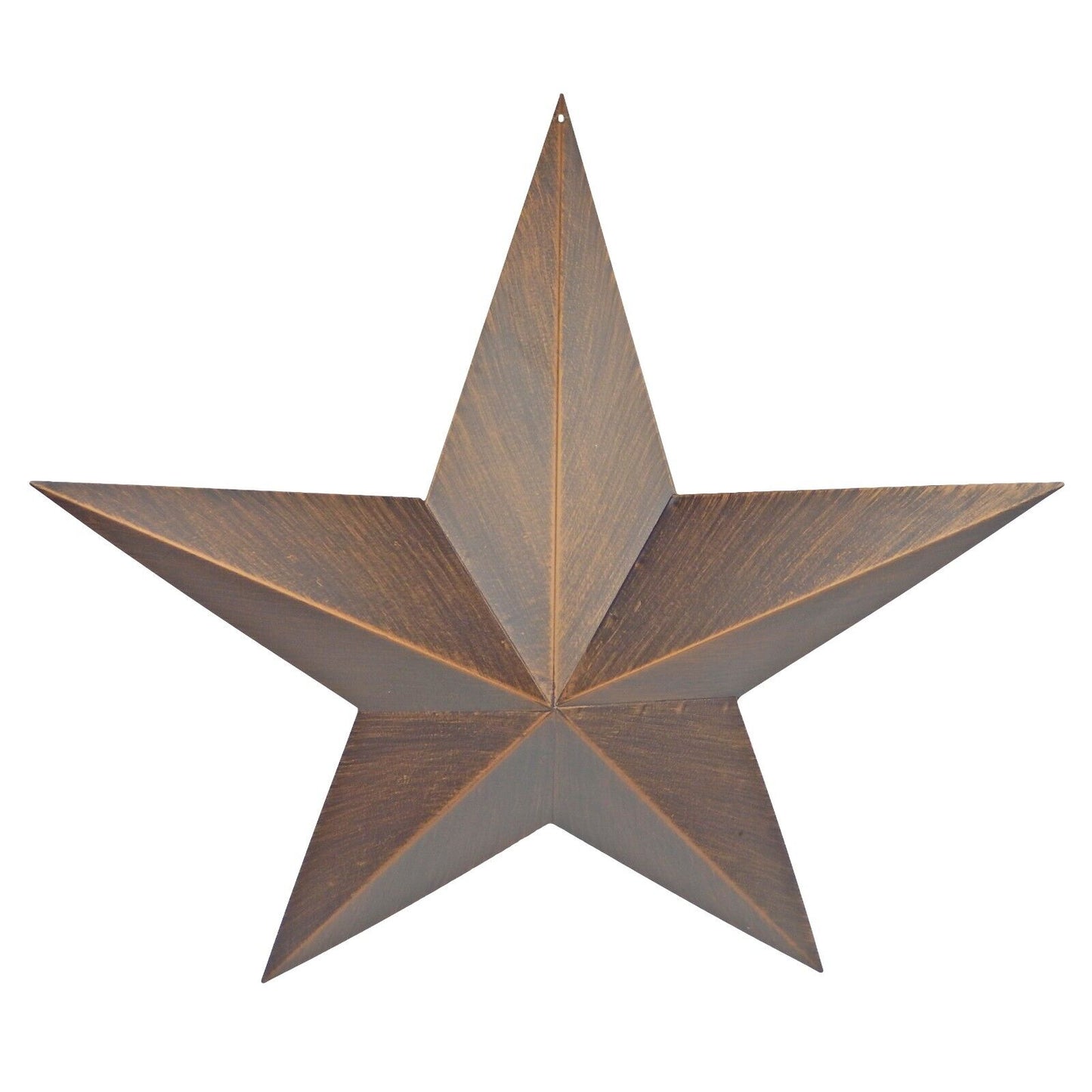 Metal Barn Star Wall Decor Rustic Western Brushed Copper Finish 22 inch