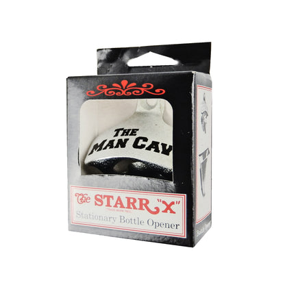 The Man Cave Wall Mounted Beer Soda Bottle Opener Zinc Plated Cast Iron Starr X