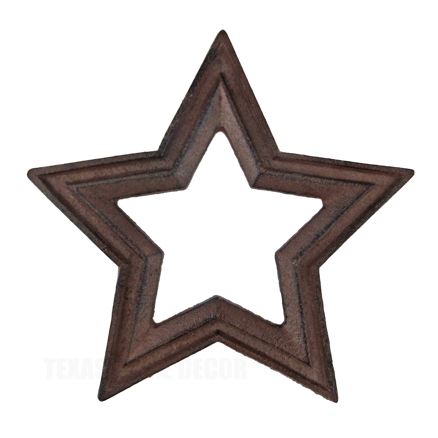 Star Shaped Trivet Pot Holder Hot Plate Rustic Cast Iron Western Decor 8"