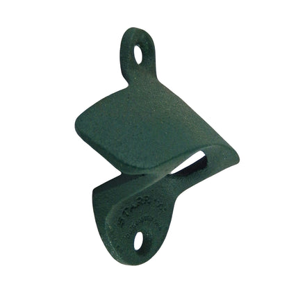 Starr Dark Green Cast Iron Powder Coated Beer Soda Bottle Opener Wall Mounted