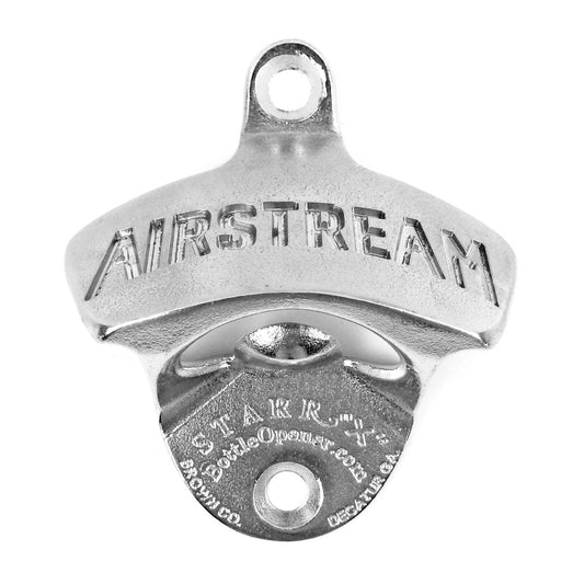 Solid Stainless Steel Airstream Beer Bottle Opener Deep Engraved Wall Mount