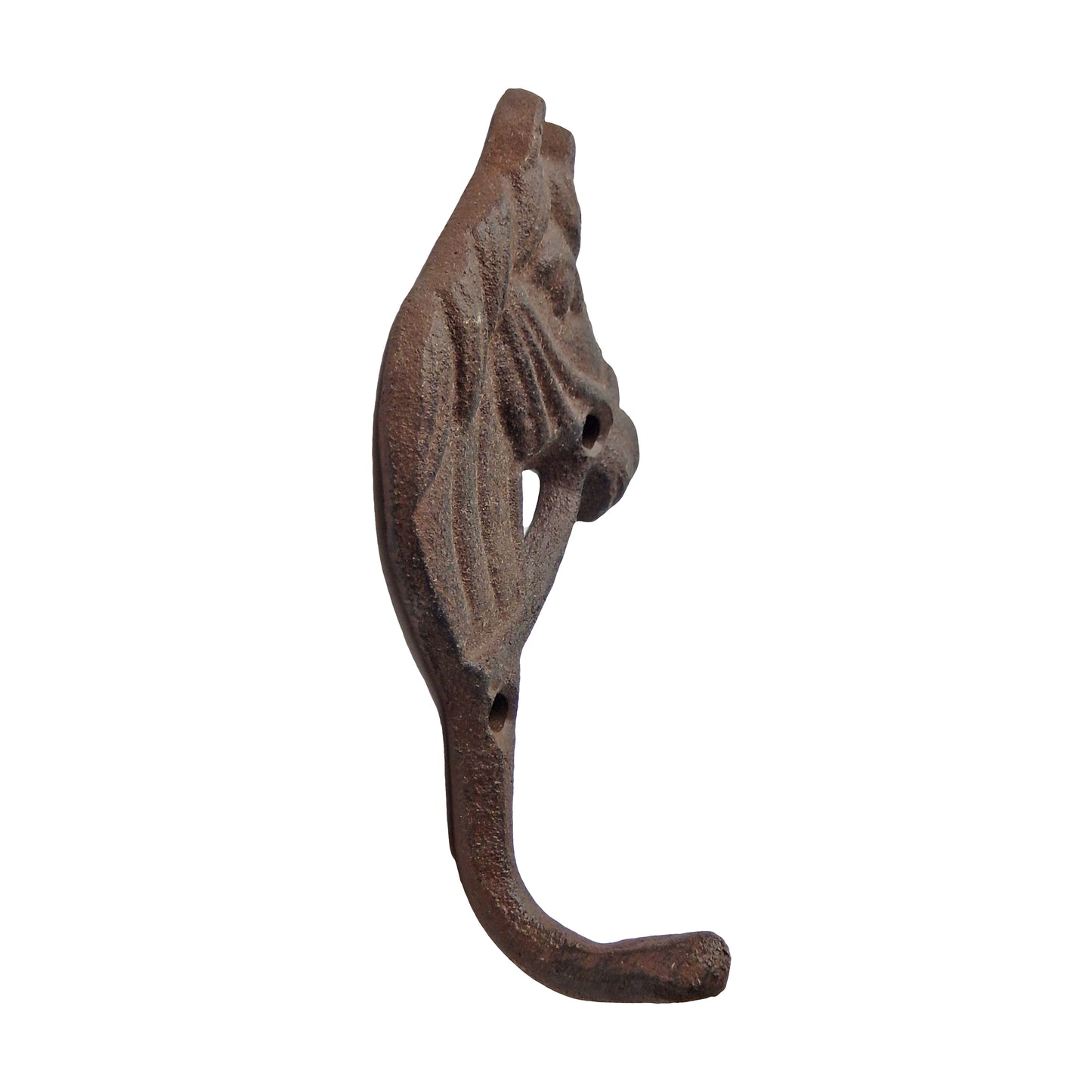 Cast Iron Horse Head Wall Hook Key Towel Coat Hanger Rustic Western Decor Brown