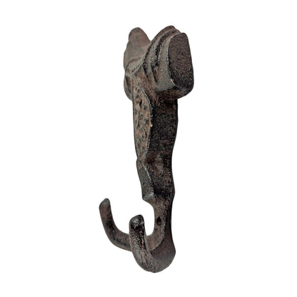 Saddle Double Wall Hook Cast Iron Key Towel Coat Hanger Rustic Country Western