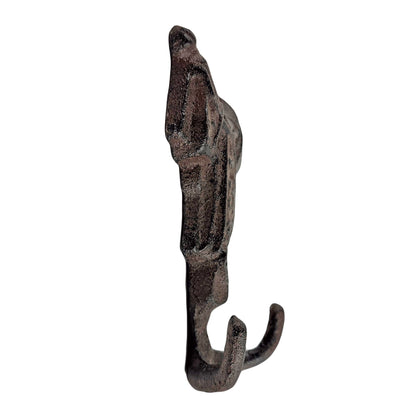 Saddle Double Wall Hook Cast Iron Key Towel Coat Hanger Rustic Country Western