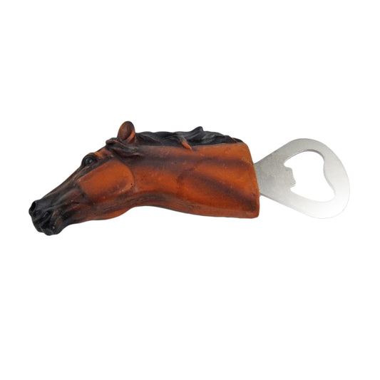 Brown Horse Beer Soda Bottle Opener Hand-Held Western Kitchen Bar Man Cave