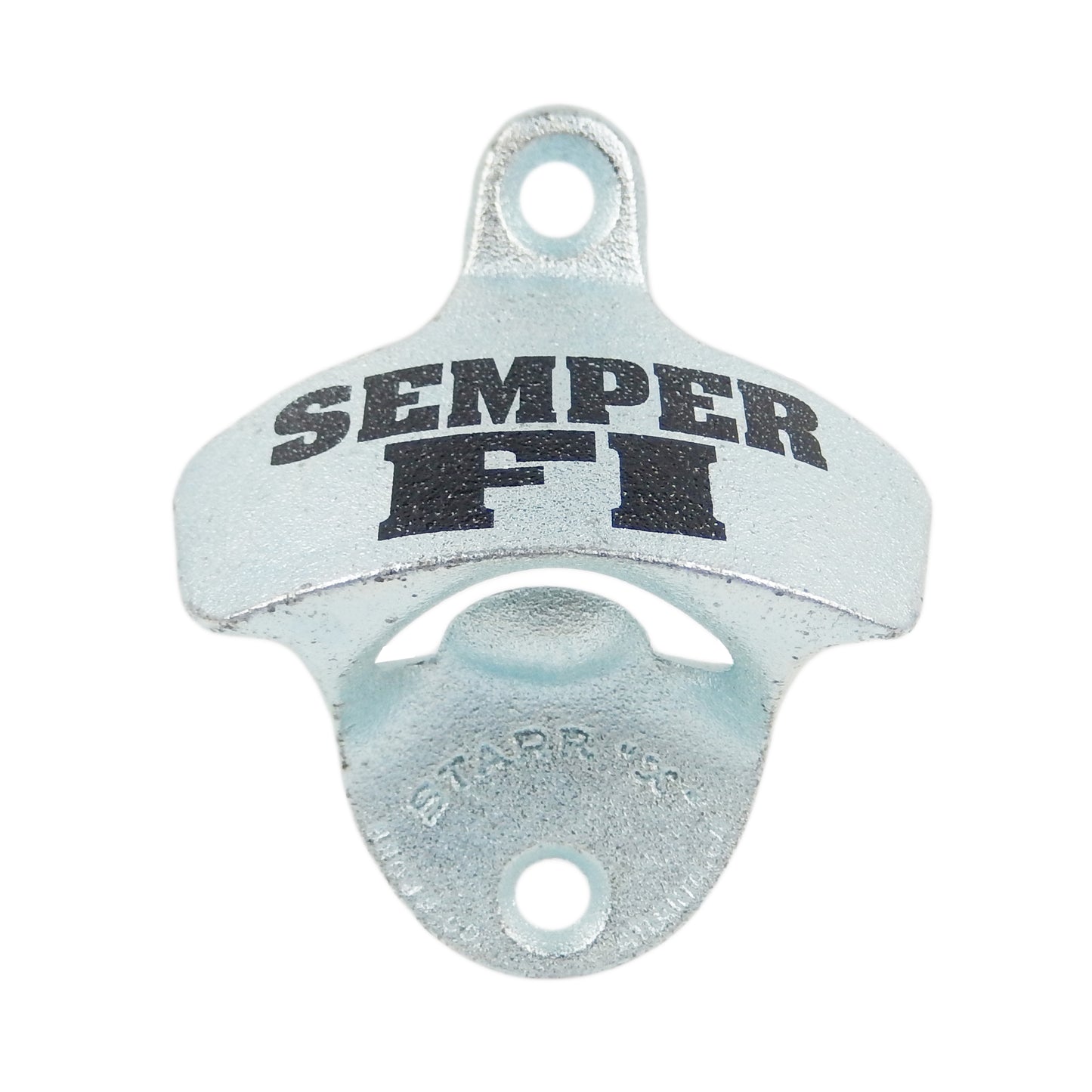 Semper Fi Marines Beer Bottle Opener Wall Mounted Zinc Plated Cast Iron Starr X