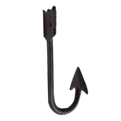 Cast Iron Arrowhead Wall Hook Coat Towel Hanger Southwestern Decor (Pack of 6)