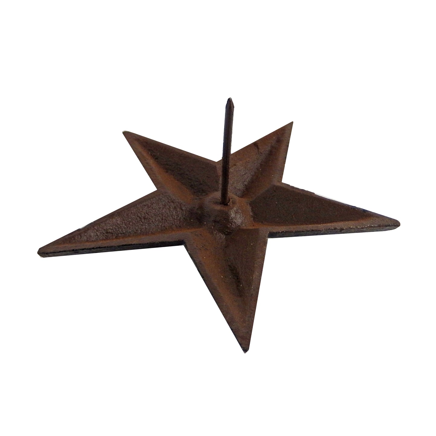 Large 5 inch Cast Iron Star Nail Tack Rustic Western 1 3/4 inch Nail (Pack of 2)