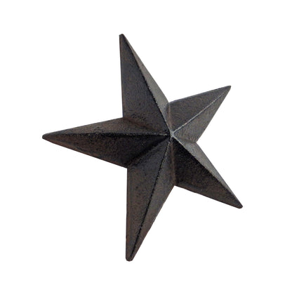 Large 5 inch Cast Iron Star Nail Tack Rustic Western 1 3/4 inch Nail (Pack of 2)