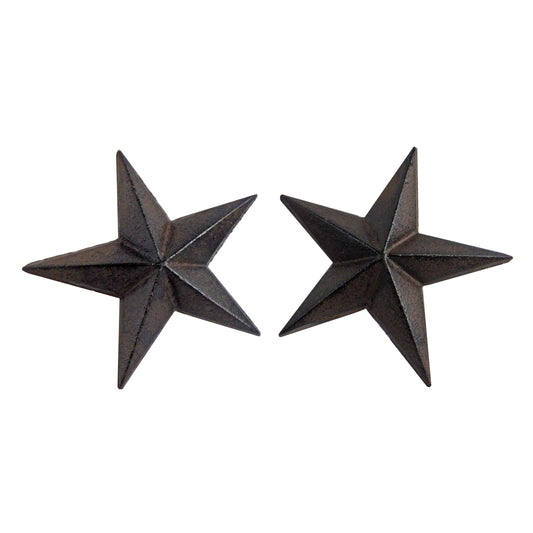 Large 5 inch Cast Iron Star Nail Tack Rustic Western 1 3/4 inch Nail (Pack of 2)