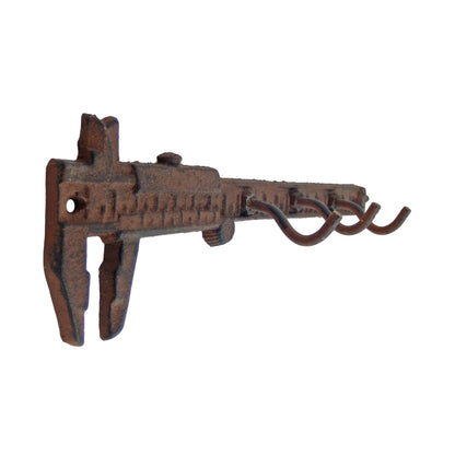 Cast Iron Machinist Caliper Gauge Key Holder Wall Hook Hanger Garage Man Cave