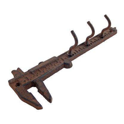 Cast Iron Machinist Caliper Gauge Key Holder Wall Hook Hanger Garage Man Cave