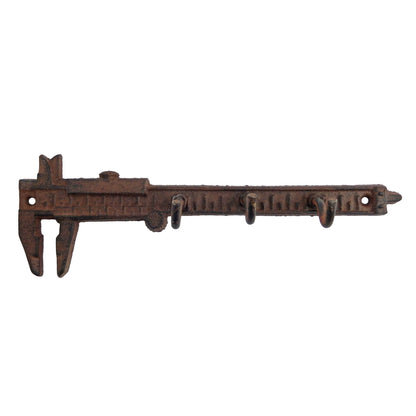 Cast Iron Machinist Caliper Gauge Key Holder Wall Hook Hanger Garage Man Cave