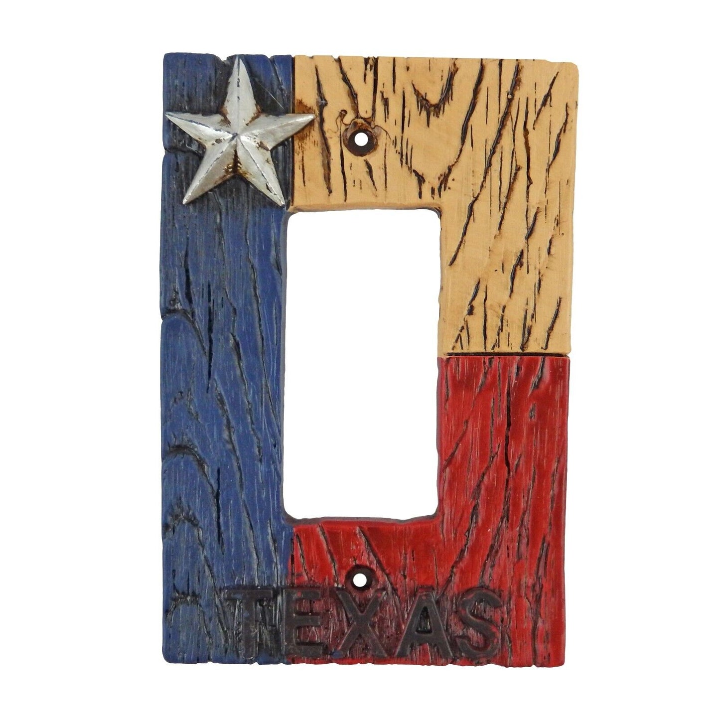 Western Rustic Texas Flag Wall Plate Covers Single Switch Double Outlet Plug