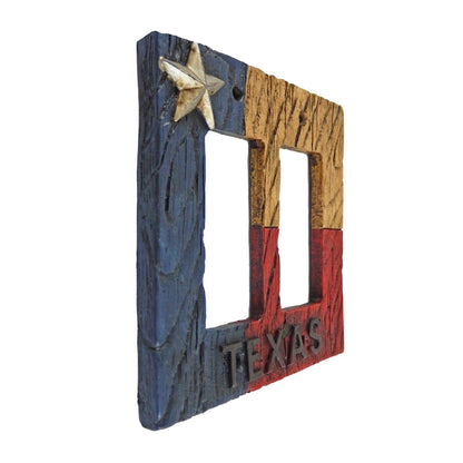 Western Rustic Texas Flag Wall Plate Covers Single Switch Double Outlet Plug