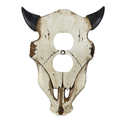 Western Cow Skull Longhorn Switch Wall Plate Covers  Toggle 8" tall x 6.25 Wide