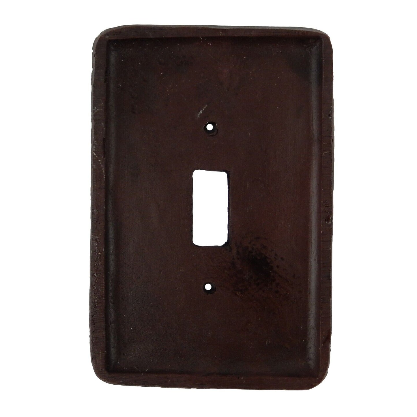 Western Weave Pattern Wall Plate Cover Single Toggle Switch Silver Accents