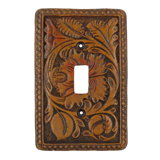 Rustic Western Floral Pattern Wall Plate Cover Single Toggle Switch