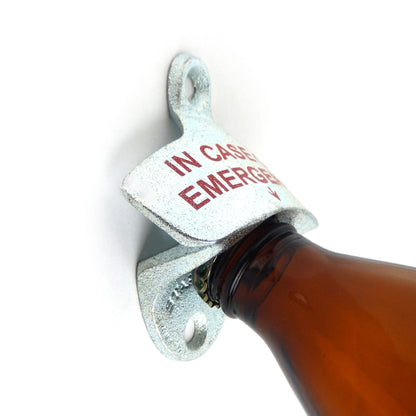 Starr Cast Iron In Case of Emergency Beer Soda Bottle Opener Wall Mounted