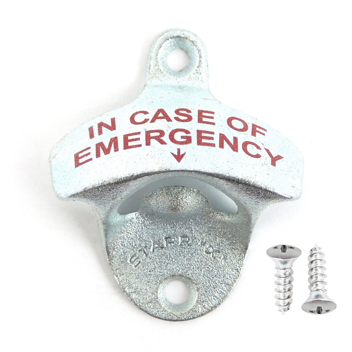 Starr Cast Iron In Case of Emergency Beer Soda Bottle Opener Wall Mounted