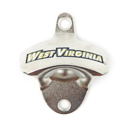 West Virginia Mountaineers Bottle Opener Wall Mounted Zinc Alloy NCAA Licensed