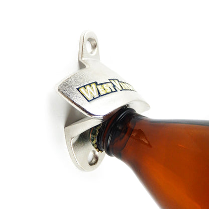 West Virginia Mountaineers Bottle Opener Wall Mounted Zinc Alloy NCAA Licensed