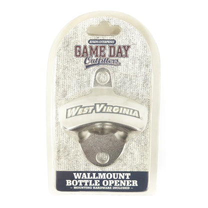 West Virginia Mountaineers Bottle Opener Wall Mounted Zinc Alloy NCAA Licensed