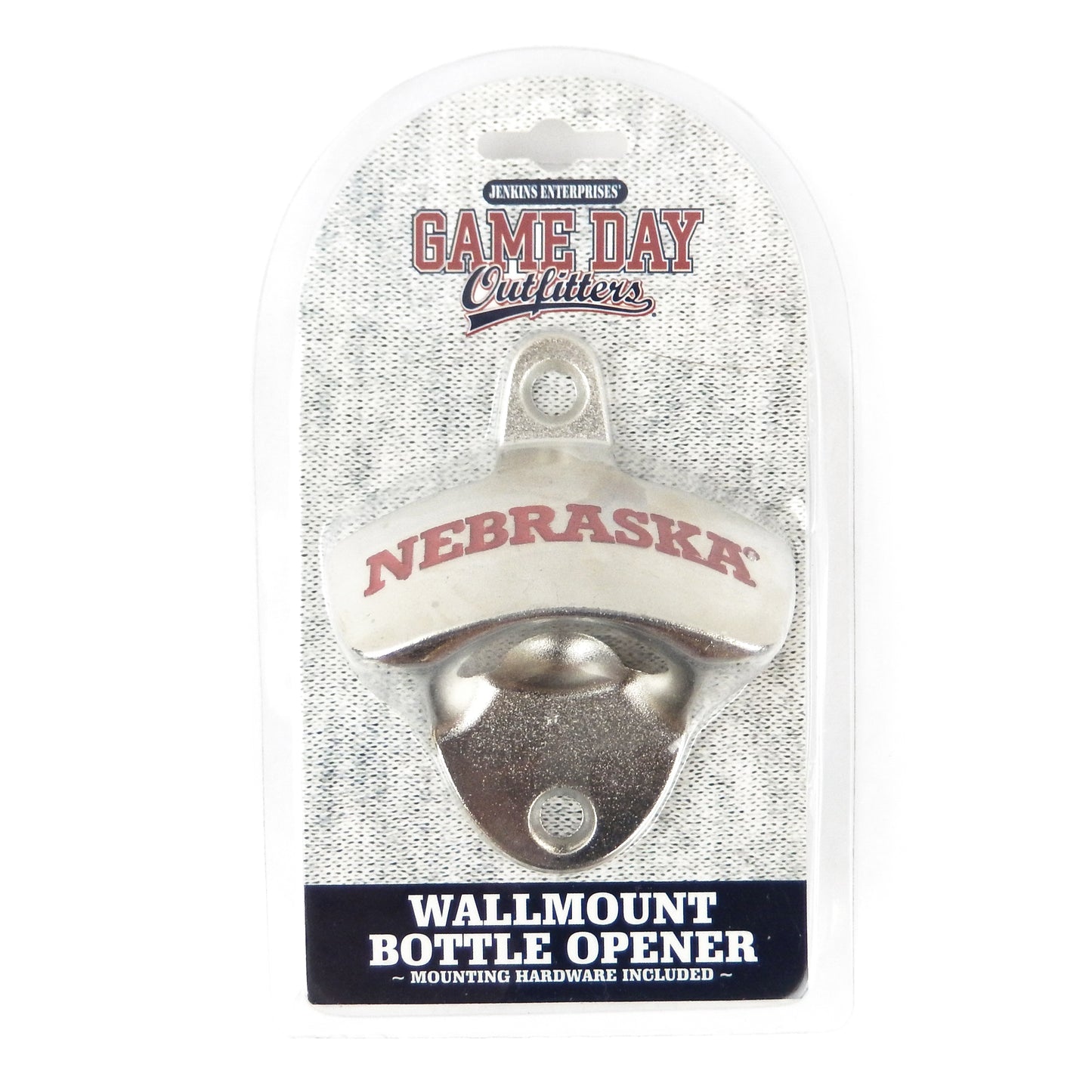 Nebraska Cornhuskers Beer Bottle Opener Wall Mount Zinc Alloy NCAA Licensed