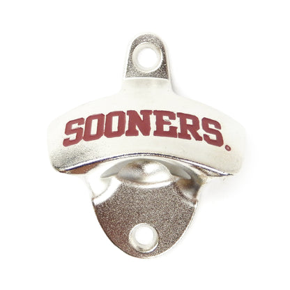 Oklahoma Sooners OU Beer Bottle Opener Wall Mounted Zinc Alloy NCAA Licensed