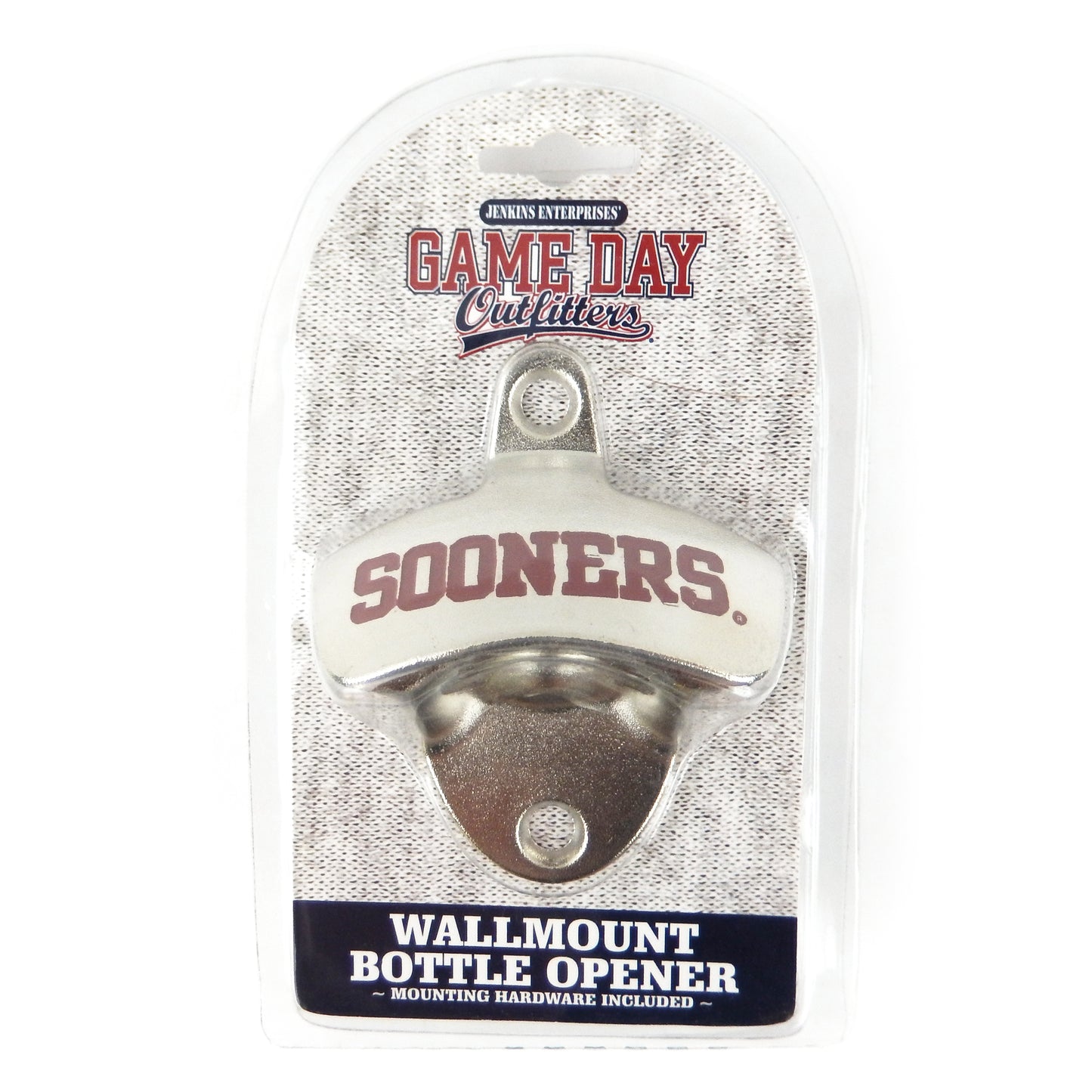 Oklahoma Sooners OU Beer Bottle Opener Wall Mounted Zinc Alloy NCAA Licensed