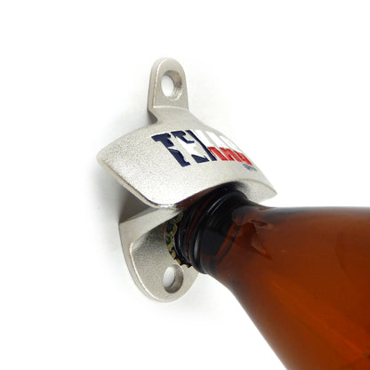 Texas Star Flag Beer Soda Bottle Opener Wall Mounted Zinc Alloy Red White Blue