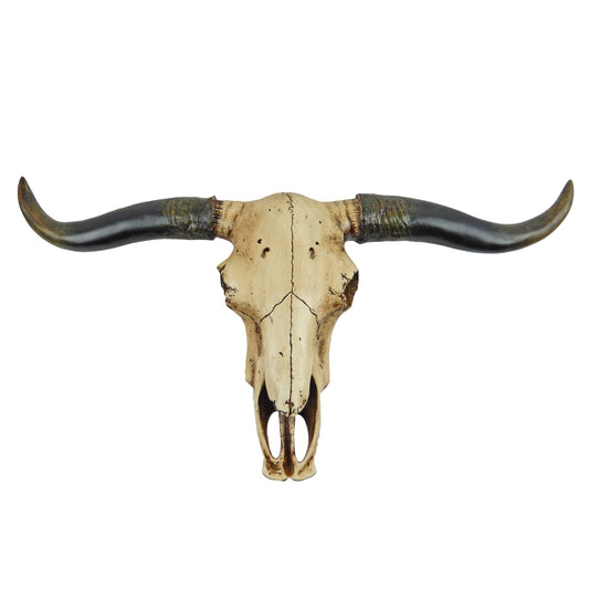 Western Faux Texas Longhorn Skull Steer Head Wall Decor Rustic Cabin 20 1/2 inch