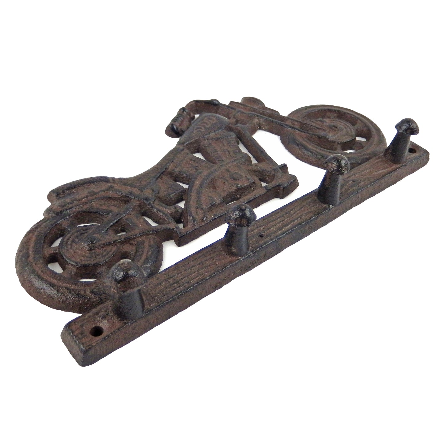 Cast Iron Motorcycle Wall Hook Key Towel Coat Rack Hanger Rustic Antique Style