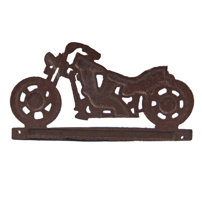 Cast Iron Motorcycle Wall Hook Key Towel Coat Rack Hanger Rustic Antique Style