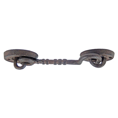 Cast Iron Swivel Hook & Eye Door Latch Hasp Gate Hardware Antique Style 6" Arm