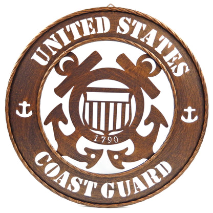 United States Military Metal Laser Cut-Out Wall Decor Signs All Branches 17 1/2 inch