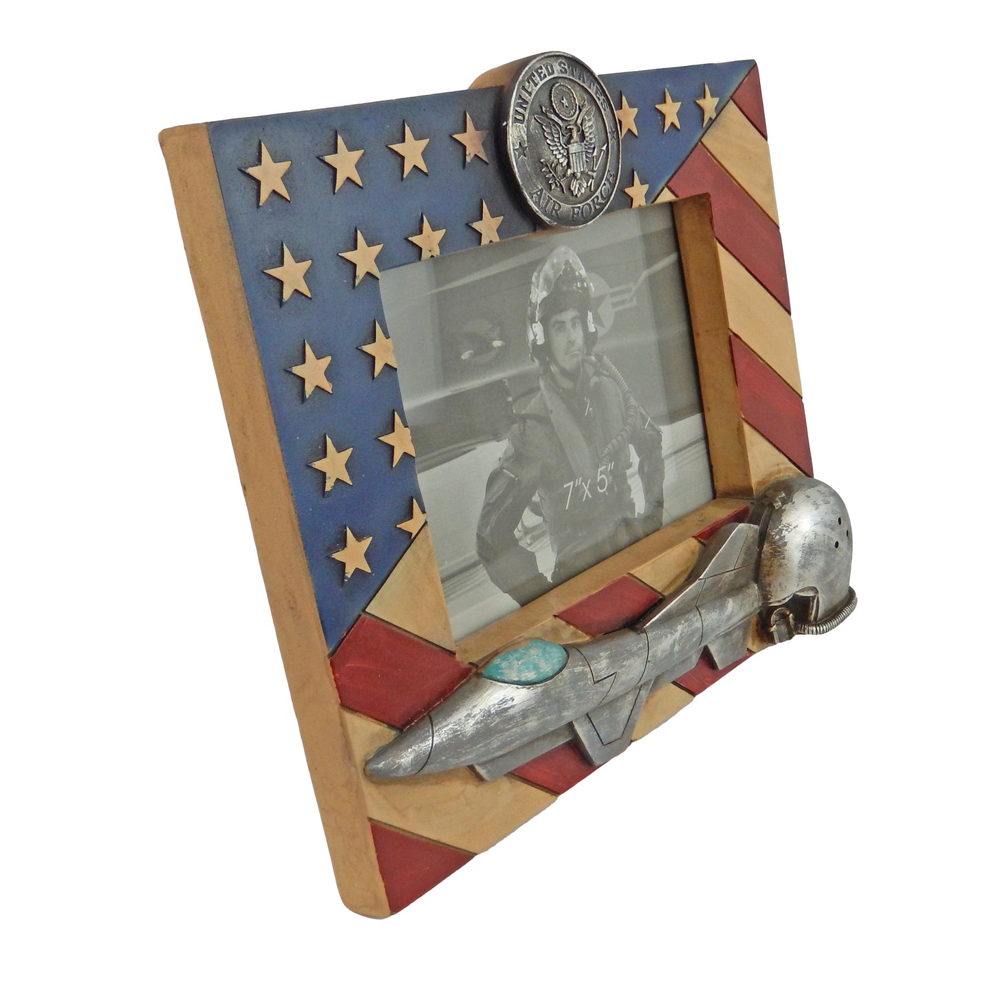 United States Air Force Seal 5 x 7 inch Picture Photo Frame American Flag