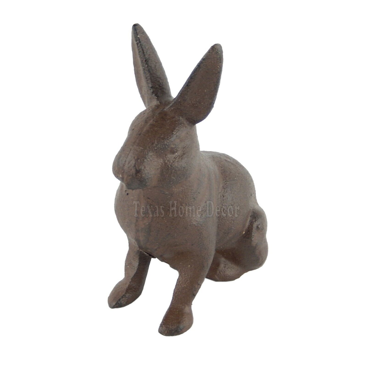 Bunny Rabbit Figurine Statue Cast Iron Rustic Garden Yard Patio Decor 4 1/2 inch