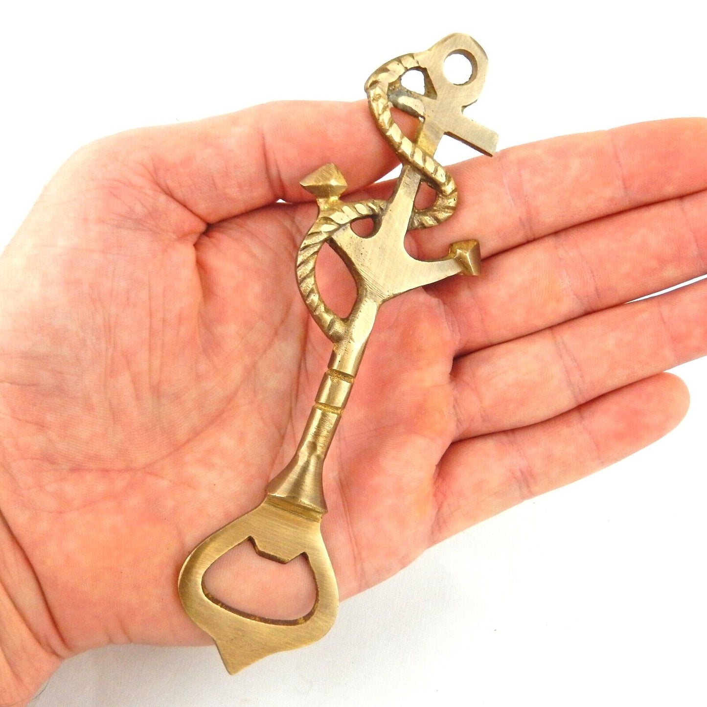 Navy Sailor Anchor Metal Handheld Beer Soda Bottle Opener Antique Bronze Finish