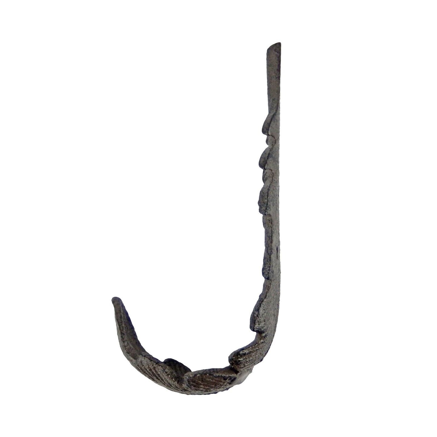 Cast Iron Bird Feather Wall Hook Coat Towel Door Hanger Rustic Brown Patina 6 in