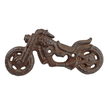 Cast Iron Motorcycle Beer Bottle Opener Wall Mounted Retro Motorbike Rustic