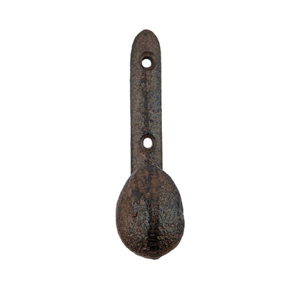 Rustic Cast Iron Bent Railroad Spike Wall Hook Industrial Coat Towel Hanger