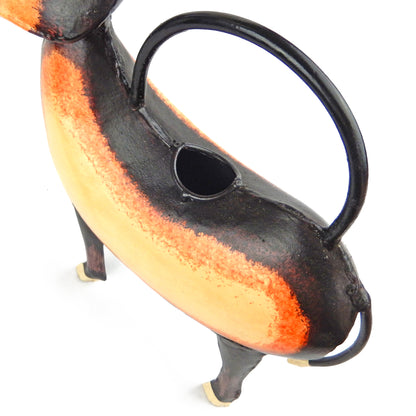 Handcrafted Metal Donkey Watering Can Plant Pals Garden Yard Porch Decor 15.5 in