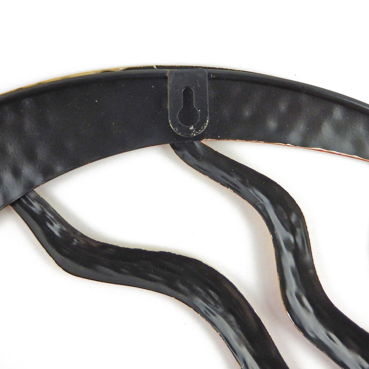 Tin Metal Sun & Moon Wall Decor Celestial Garden Decor Red and Orange 16.5 inch