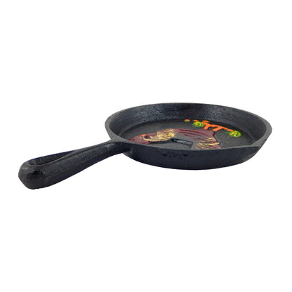 Rooster Cast Iron Skillet Pan Wall Decor Decorative Country Antique Style 5 inch