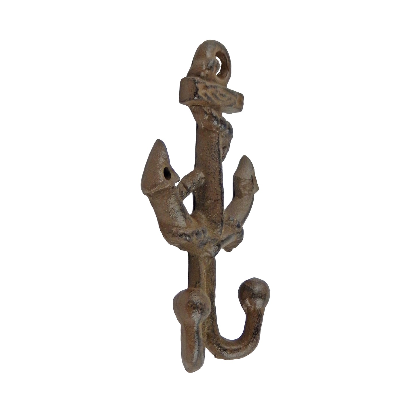 Small Cast Iron Ship Anchor Double Wall Hook Key Coat Hanger Nautical Decor