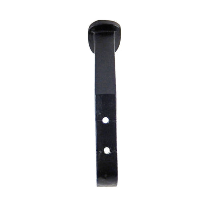 Black Cast Iron Railroad Spike Style Double Wall Hook Key Towel Coat Hanger 5 in
