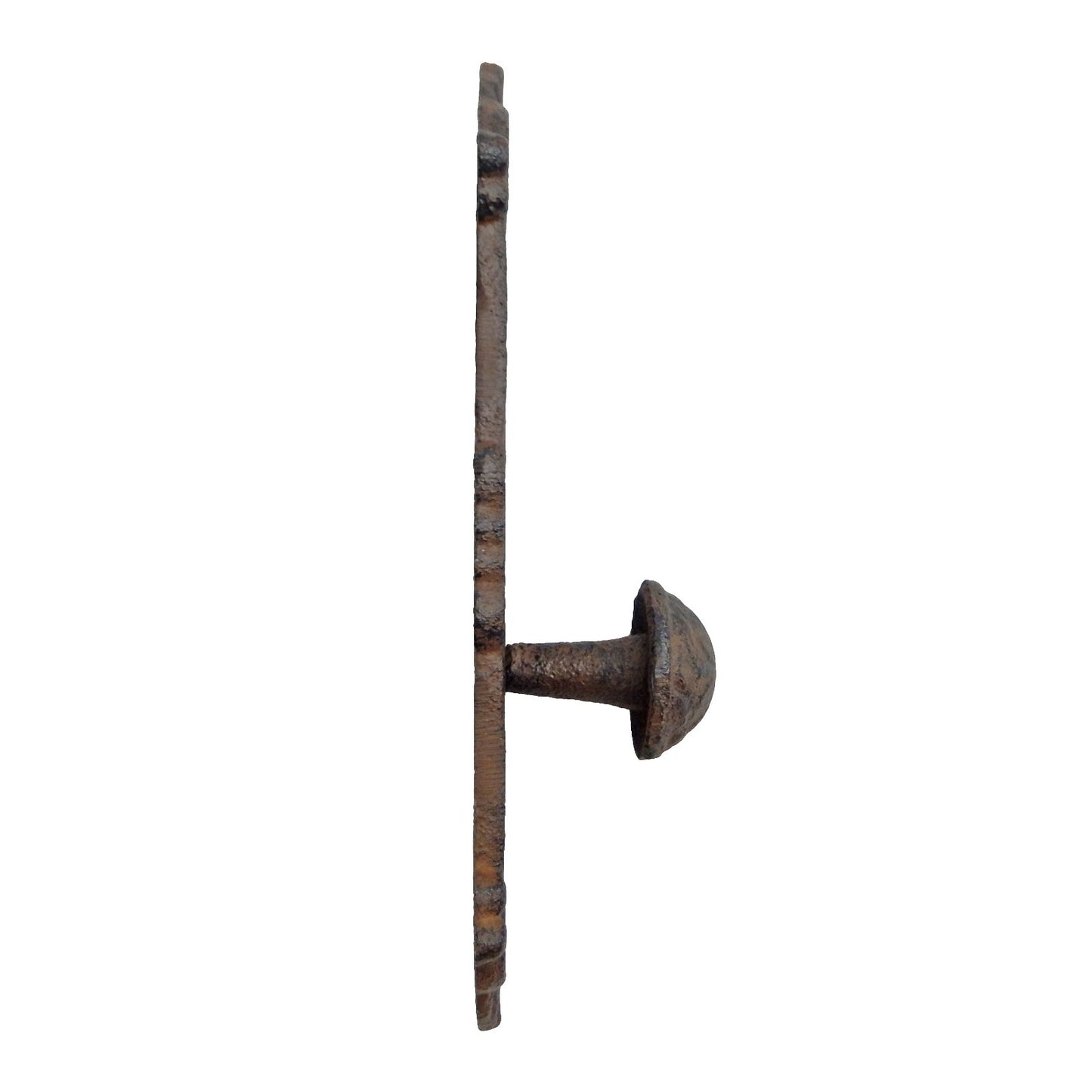 Antique Style Cast Iron Victorian Door Plate With Knob Wall Hook Decorative 8 in