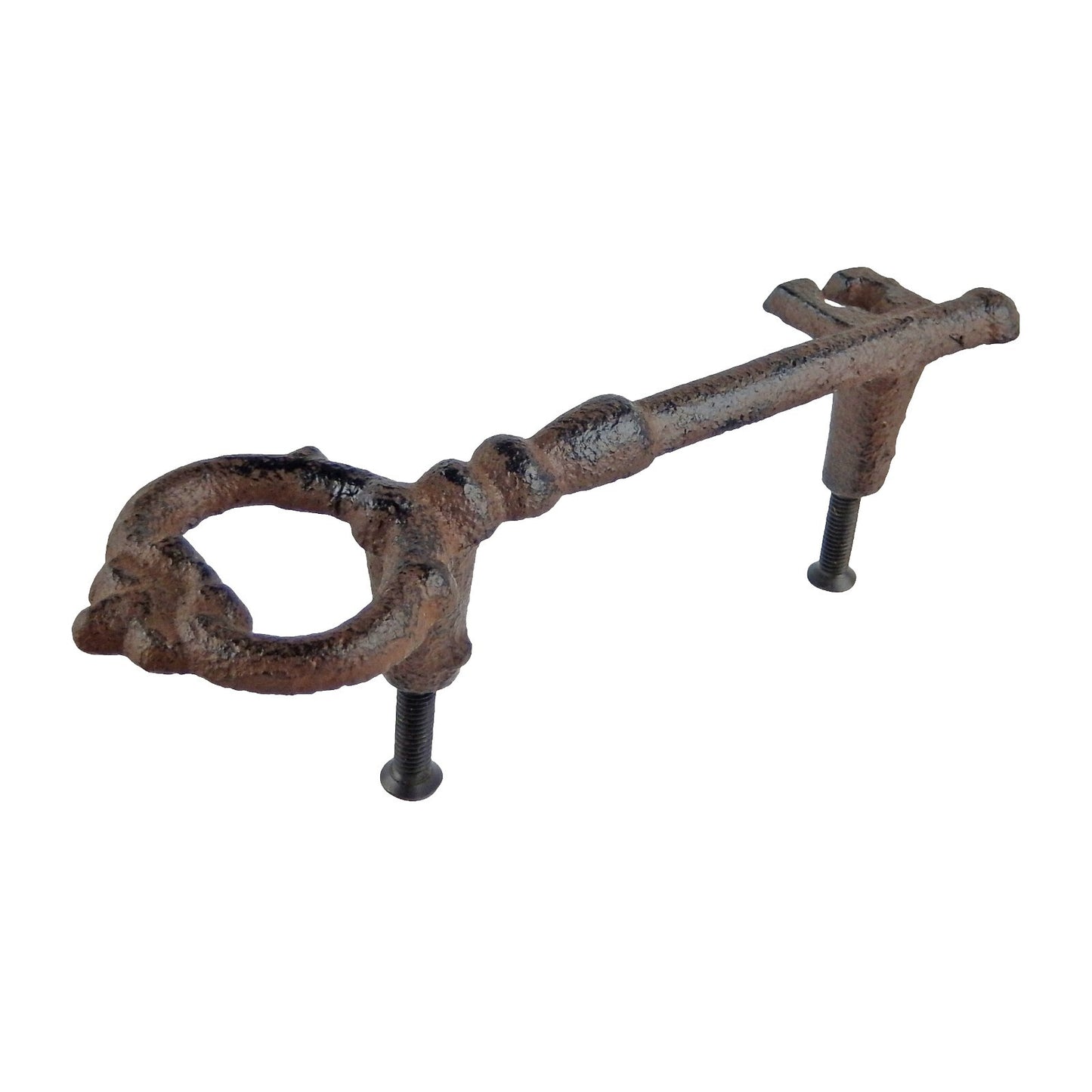 Rustic Cast Iron Metal Skeleton Key Cabinet Door Handle Drawer Pull 5 1/2 inch
